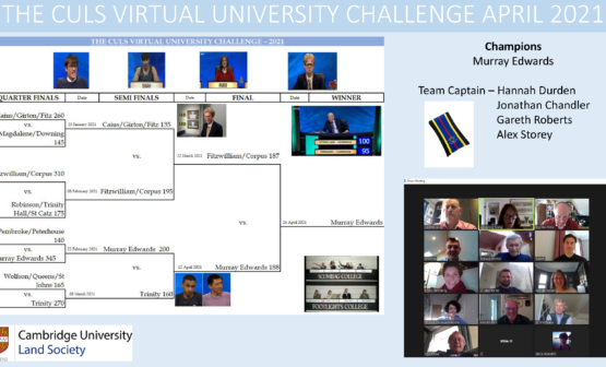 Murray Edwards are crowned Champions in the  CULS University Challenge 2021